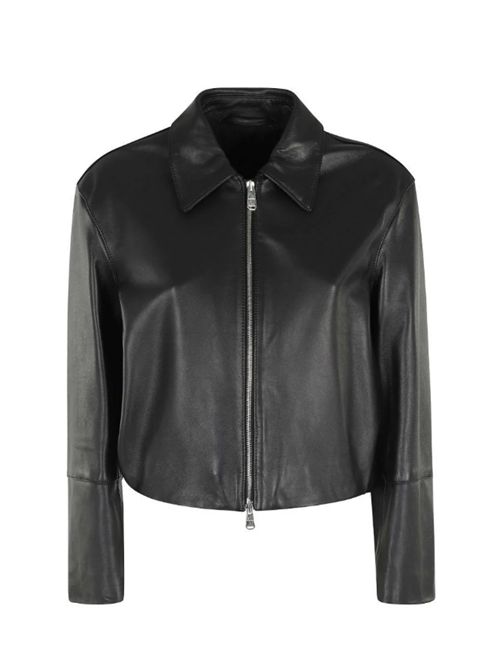 LEATHER BIKER DONDUP | DJ782.PL0677D.XXX999 NERO